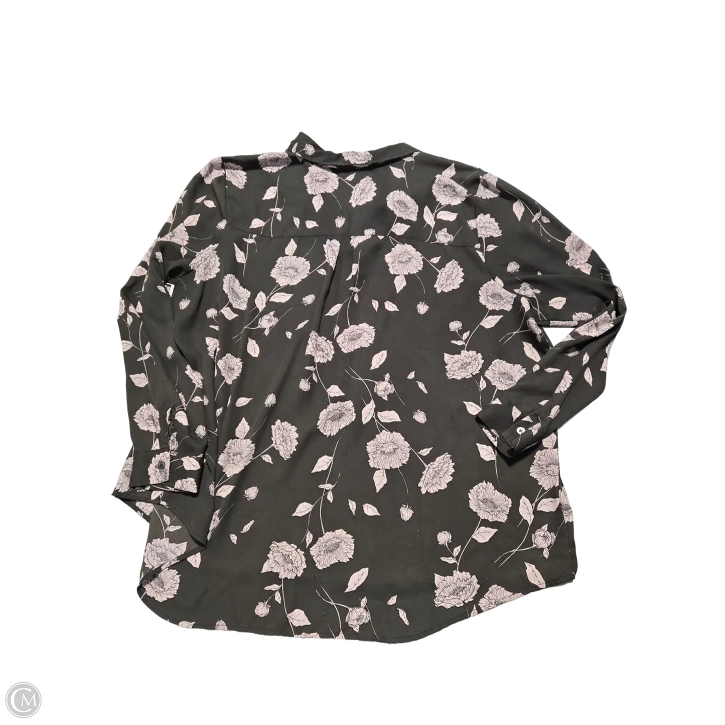Blouse Short Sleeve By Maurices In Grey, Size: 2x