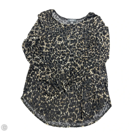 Blouse Long Sleeve By Karen Kane In Animal Print, Size: L
