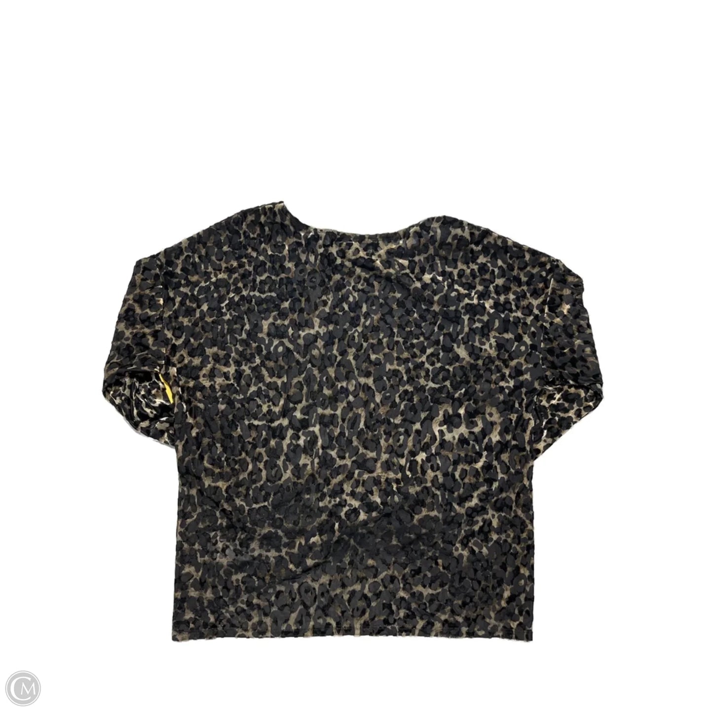 Blouse Long Sleeve By Karen Kane In Animal Print, Size: L