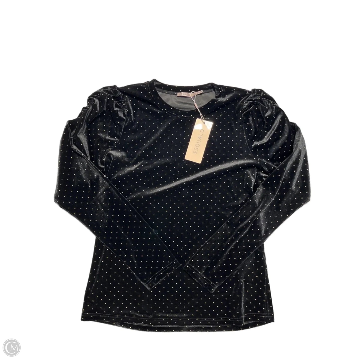 Blouse Long Sleeve By Cmc In Black, Size: L