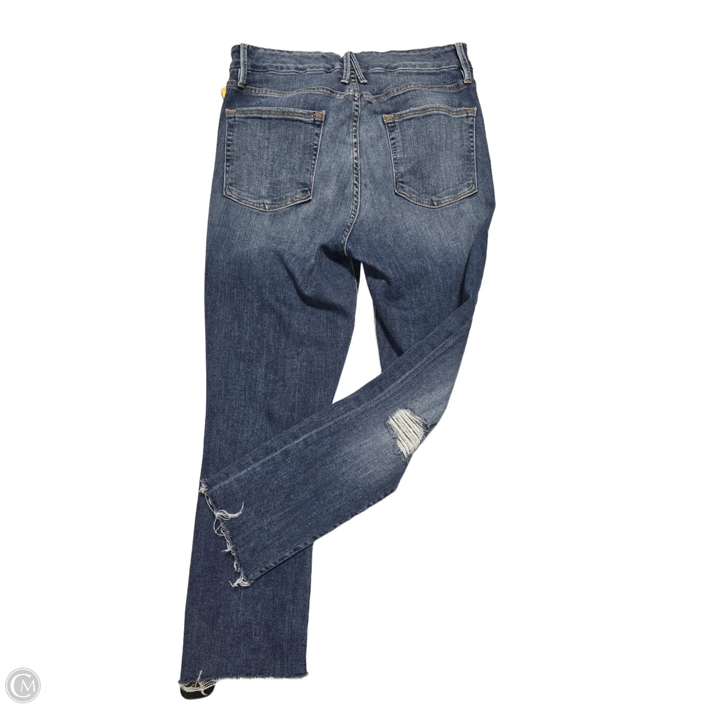 Jeans Cropped By Good American In Blue Denim, Size: 8