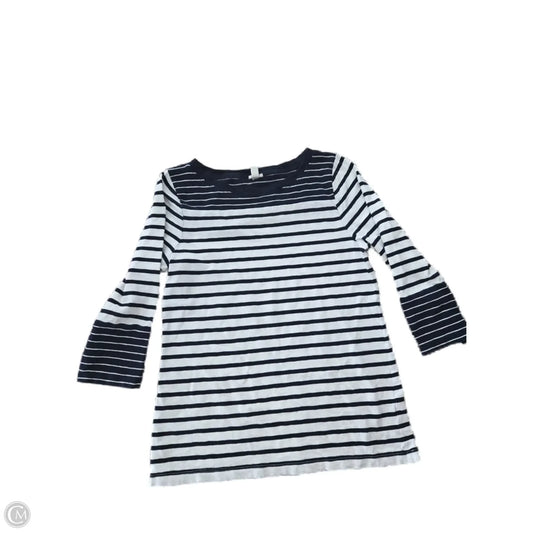 Top Long Sleeve By J. Crew In Striped Pattern, Size: L