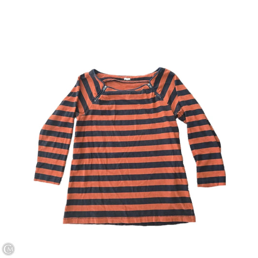 Top Long Sleeve By J. Crew In Striped Pattern, Size: M