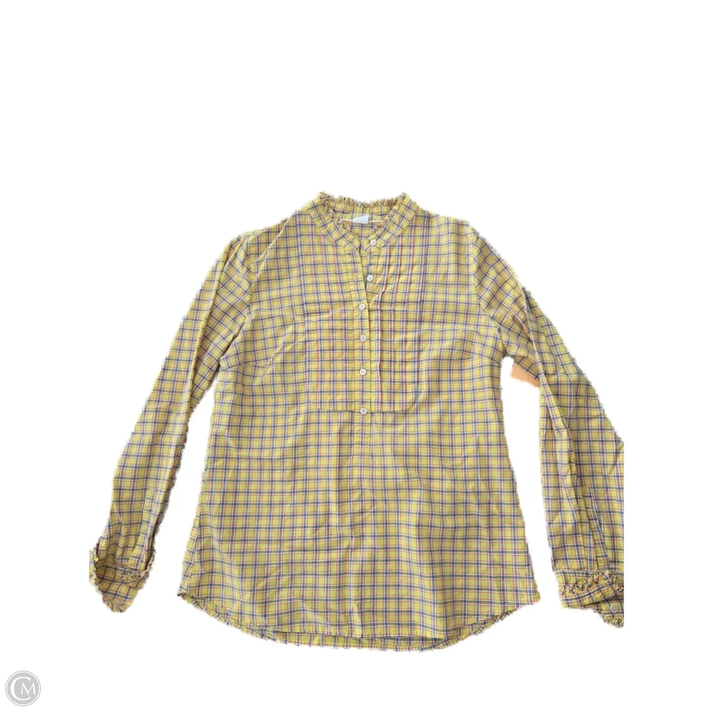Top Long Sleeve By J. Crew In Yellow, Size: M