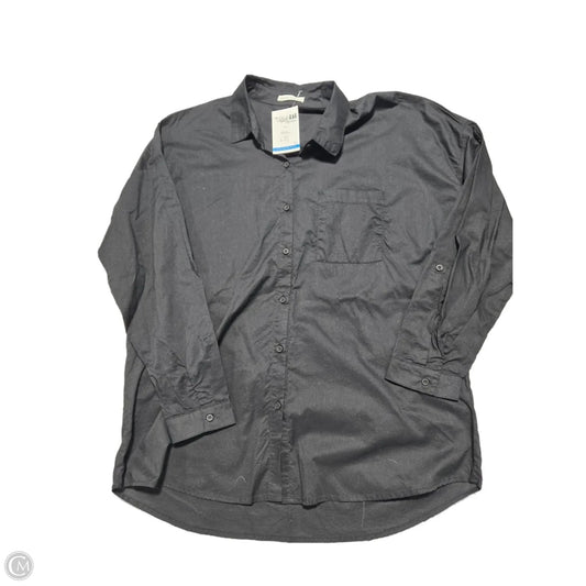 Blouse Long Sleeve By Cmc In Black, Size: L