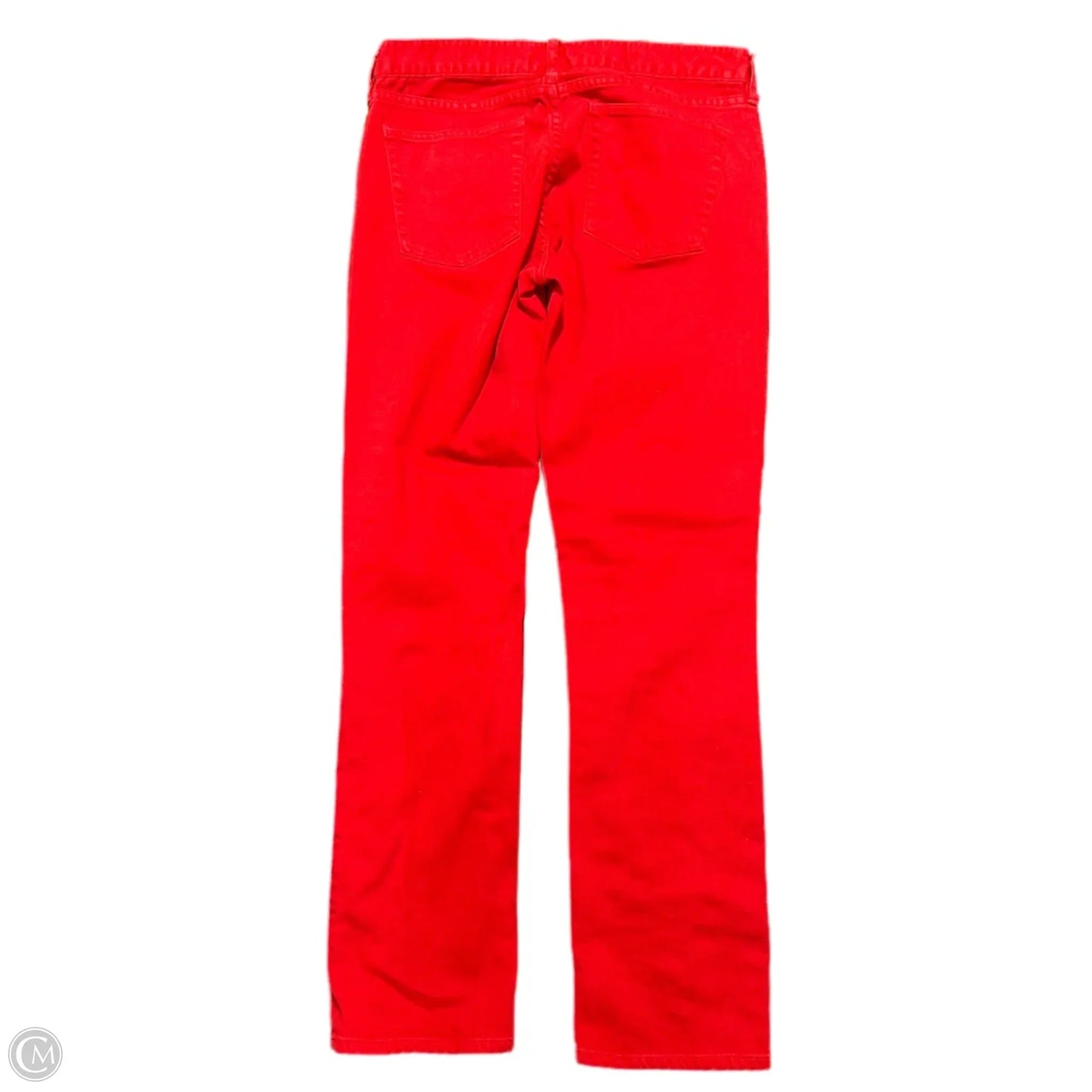 Jeans Straight By J. Crew In Red Denim, Size: 8