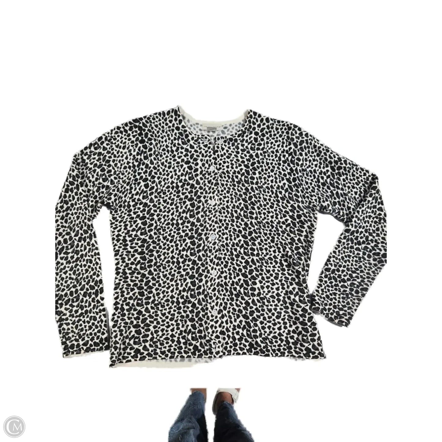 Sweater By Yarnworks In Animal Print, Size: M