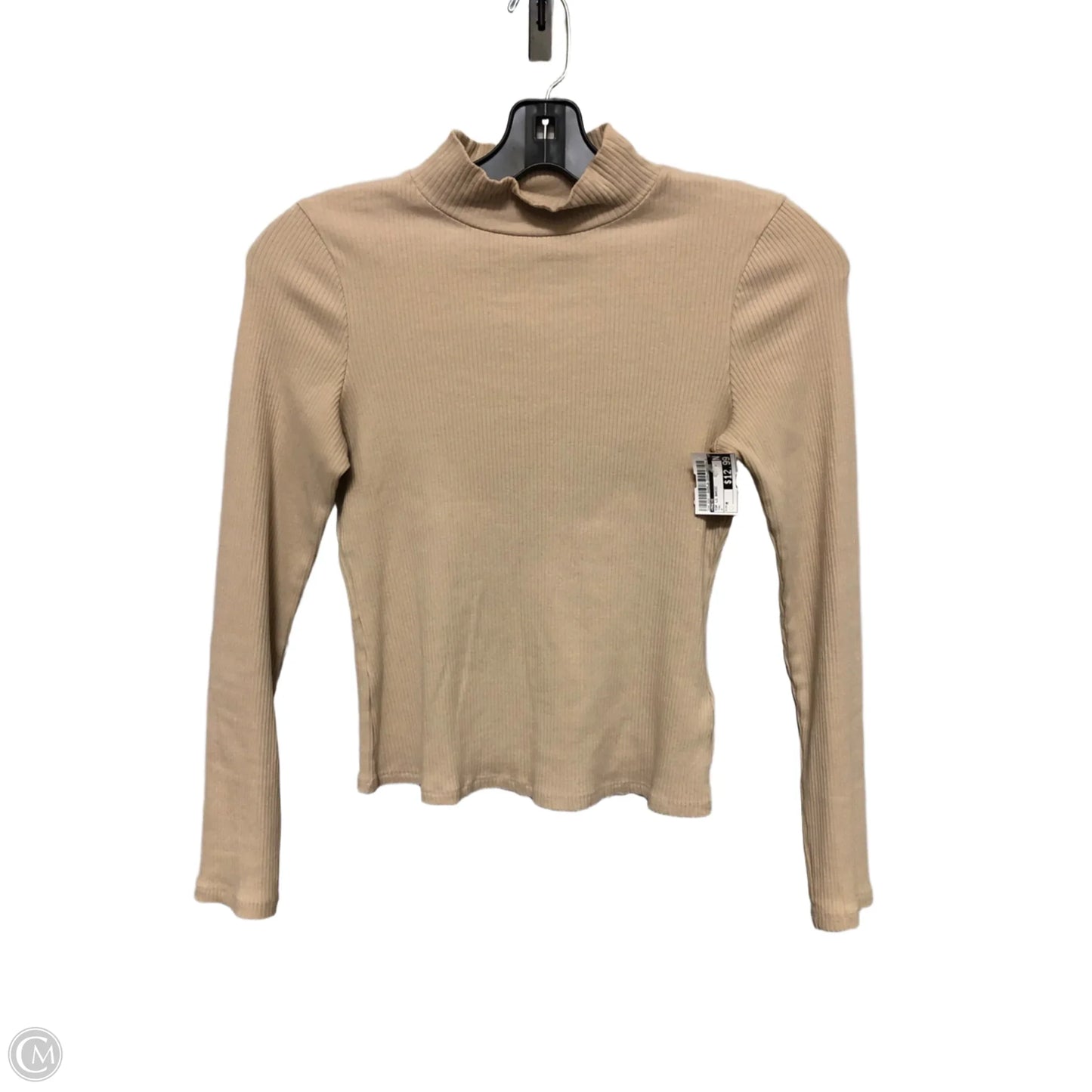 Top Long Sleeve Basic By Maeve In Tan, Size: M