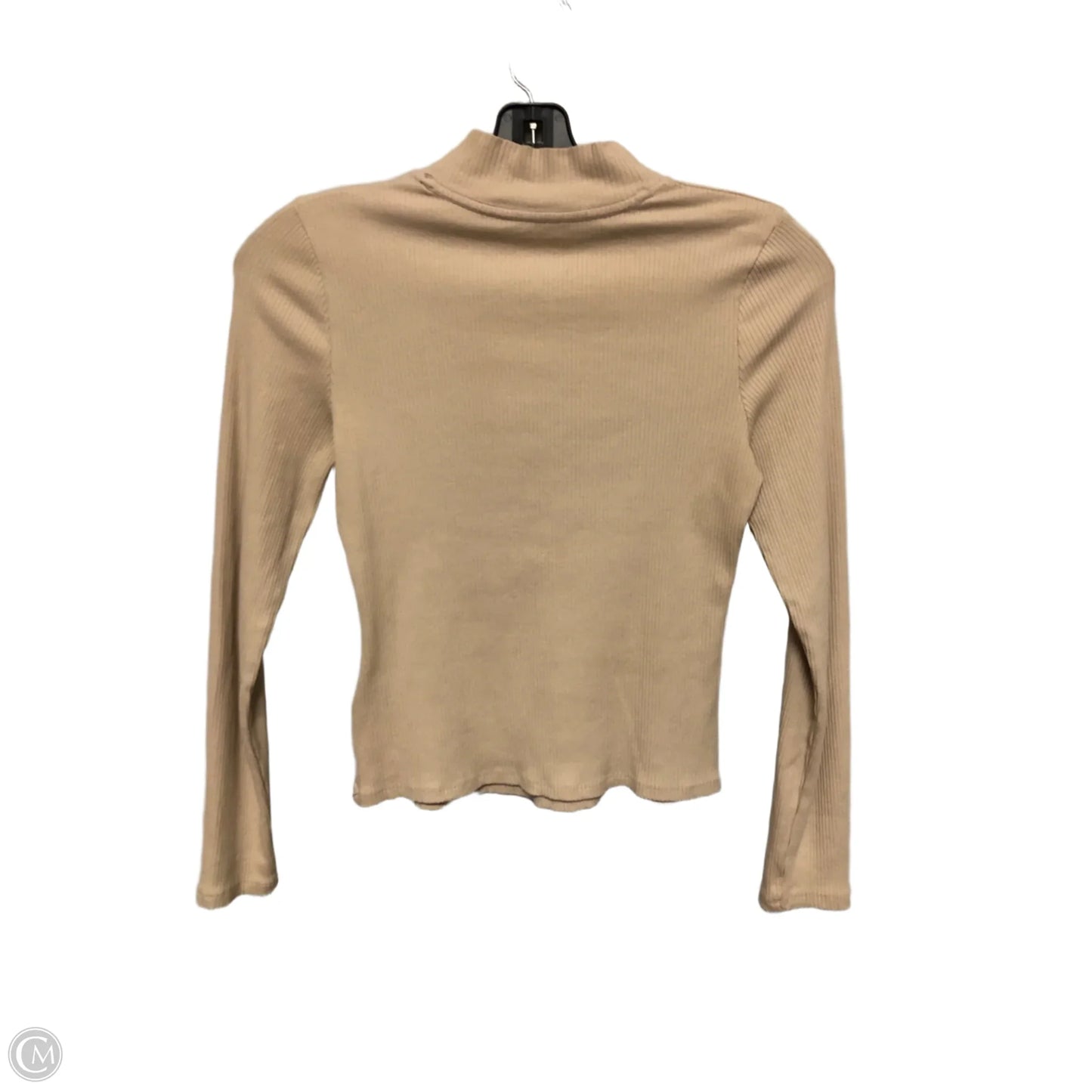 Top Long Sleeve Basic By Maeve In Tan, Size: M