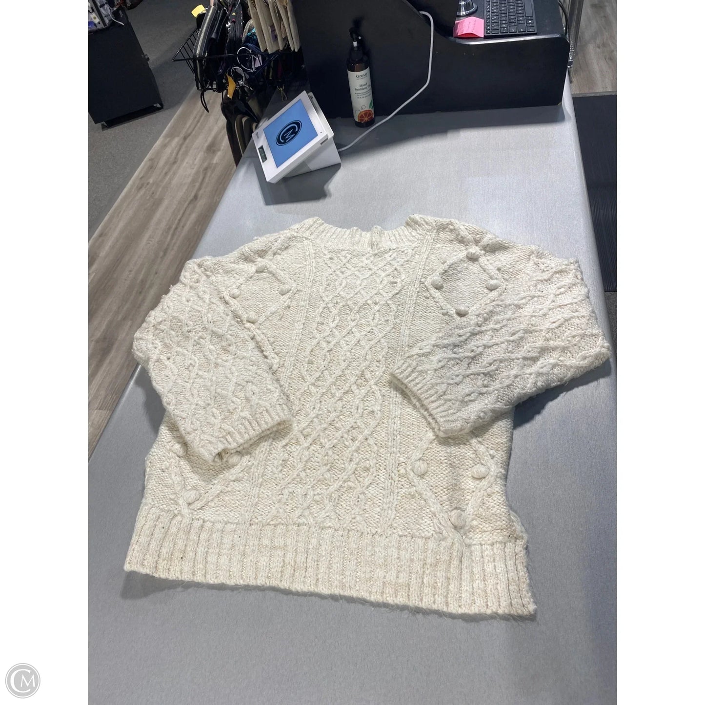 Sweater By Anthropologie In Cream, Size: Xs