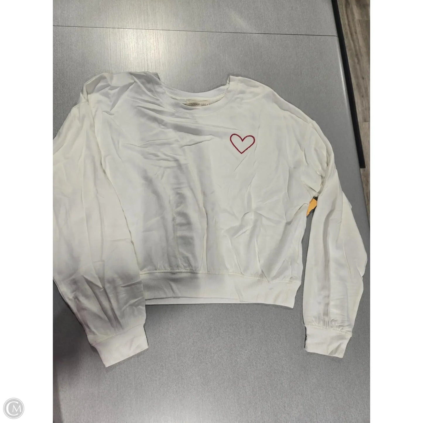 Sweatshirt Crewneck By Cme In White, Size: L