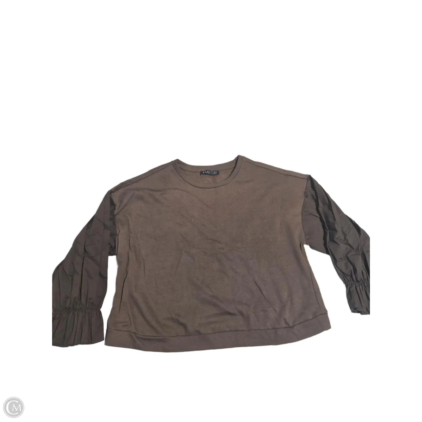 Top Long Sleeve By Eloquii In Brown, Size: 2x