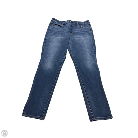 Jeans Skinny By American Eagle In Blue Denim, Size: 16