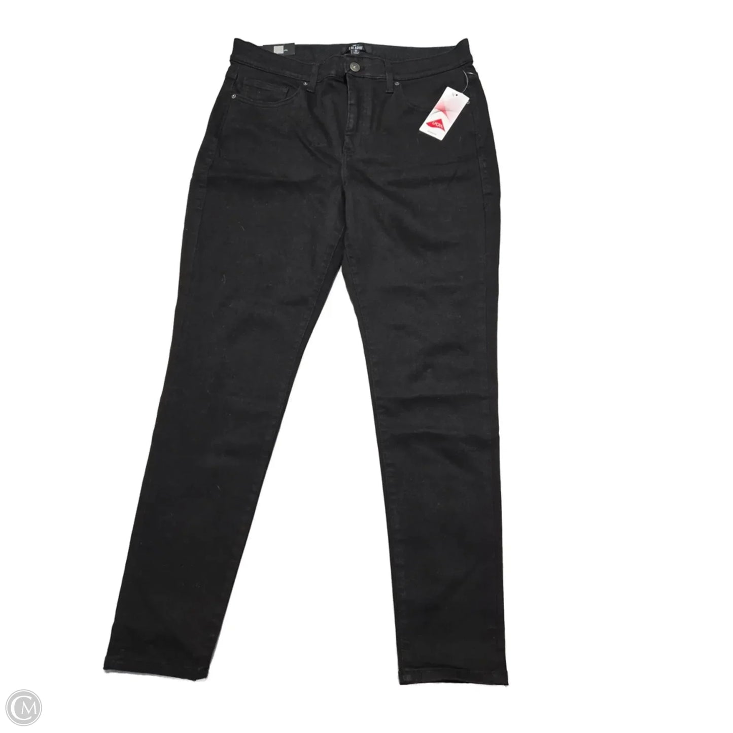 Jeans Skinny By Lularoe In Black Denim, Size: 12
