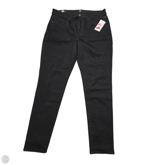 Jeans Skinny By Lularoe In Black Denim, Size: 12