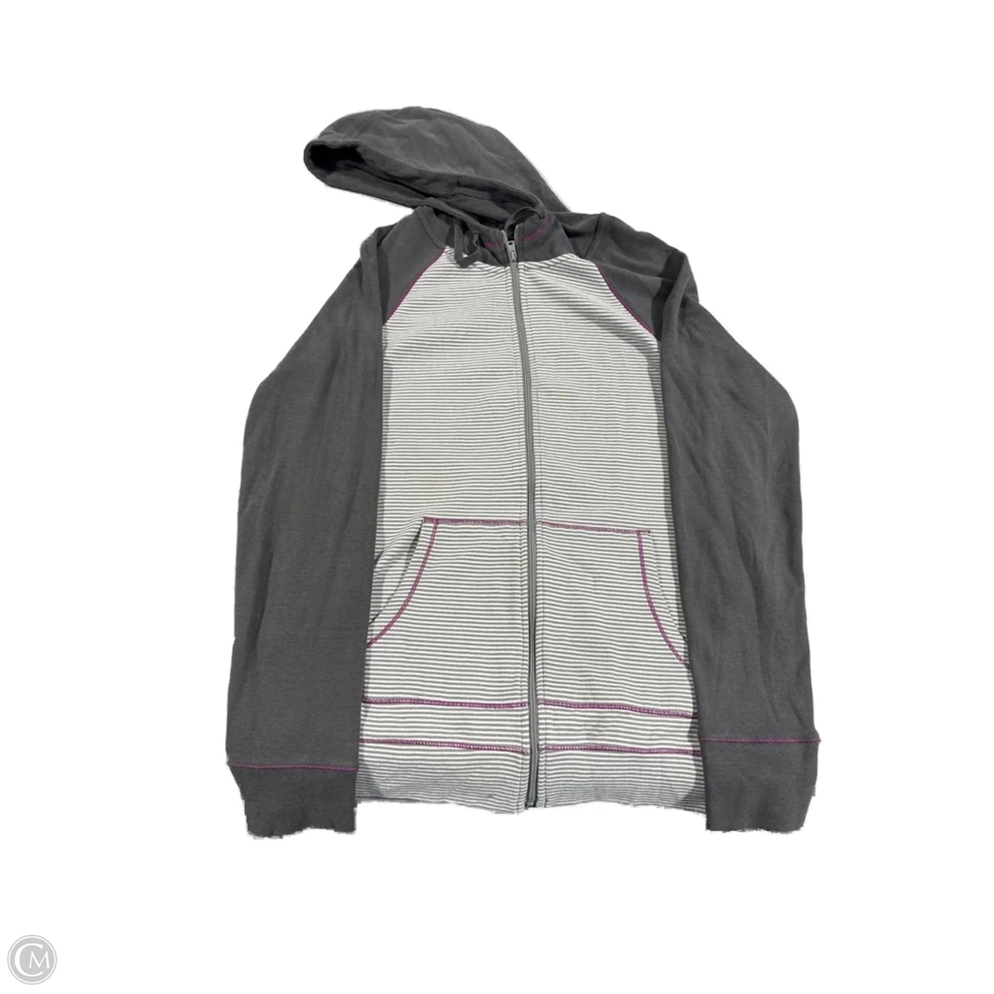 Top Long Sleeve By Eddie Bauer In Striped Pattern, Size: M