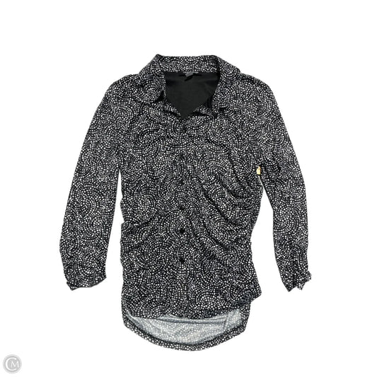 Top Long Sleeve By Cable And Gauge In Polkadot Pattern, Size: S