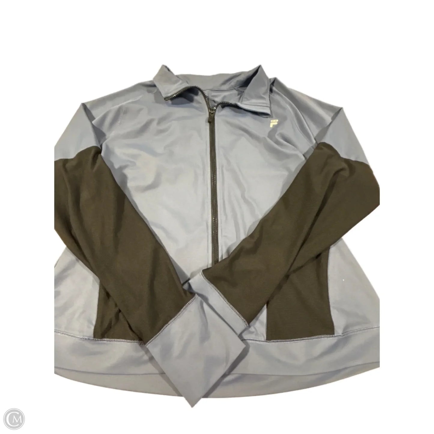 Athletic Top Long Sleeve Collar By Fila In Blue, Size: Xxl