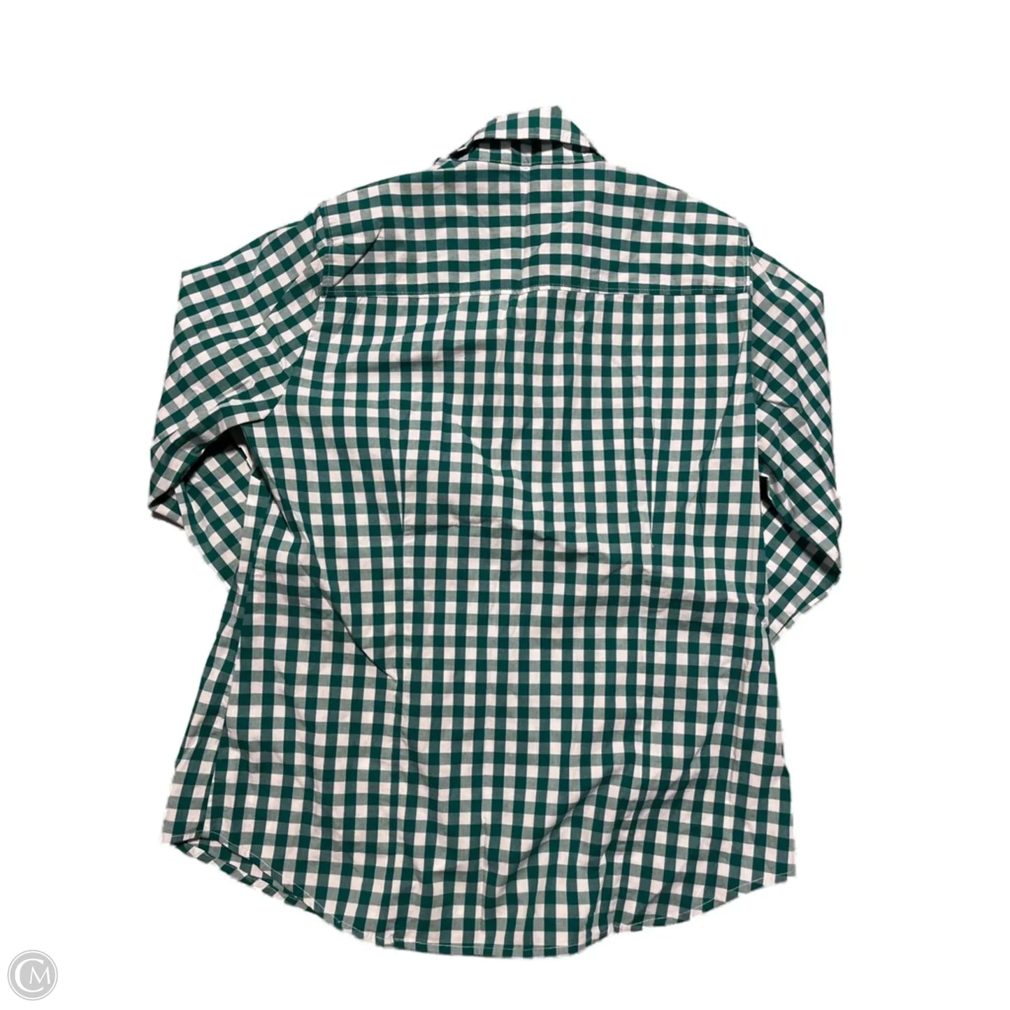 Top Long Sleeve Basic By J. Crew In Plaid Pattern, Size: M