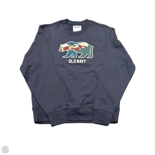 Top Long Sleeve Basic By Old Navy In Blue, Size: S