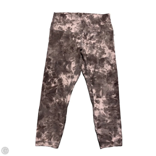 Athletic Leggings By Lululemon In Grey, Size: 10