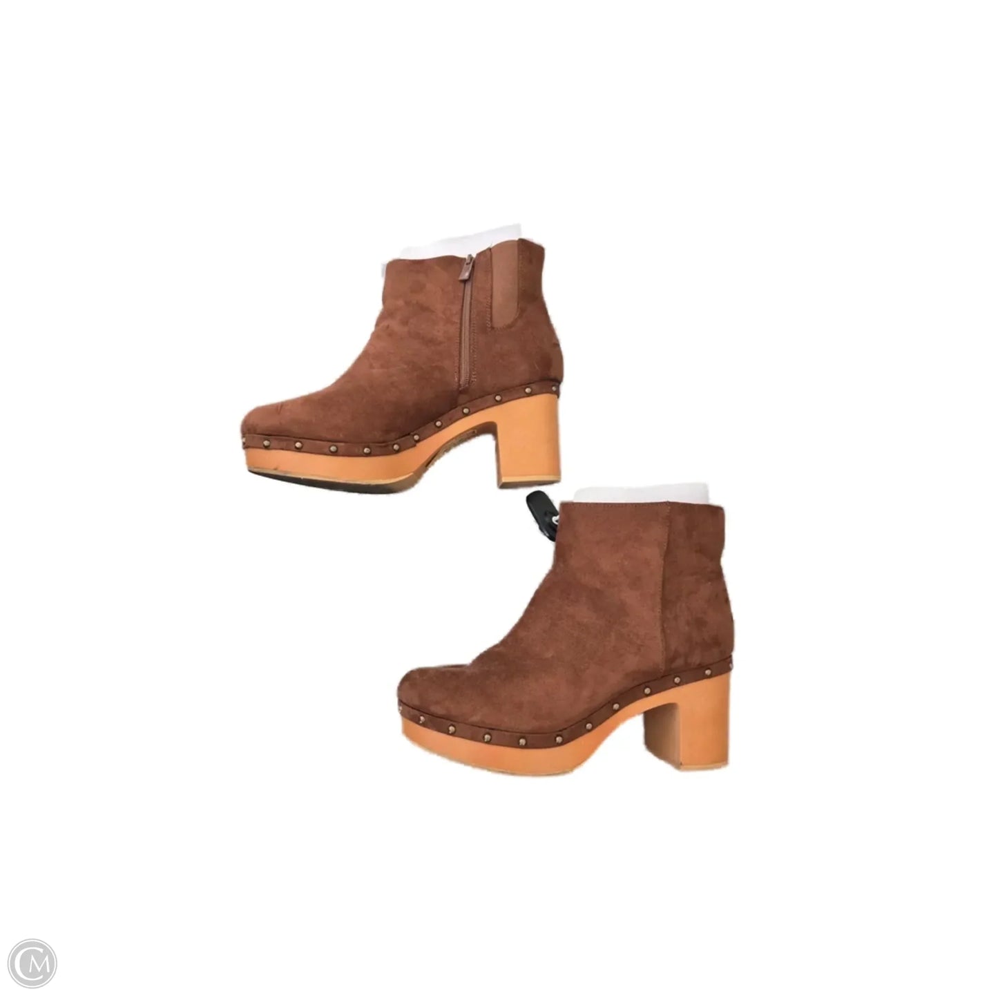 Shoes Heels Wedge By Torrid In Brown, Size: 12