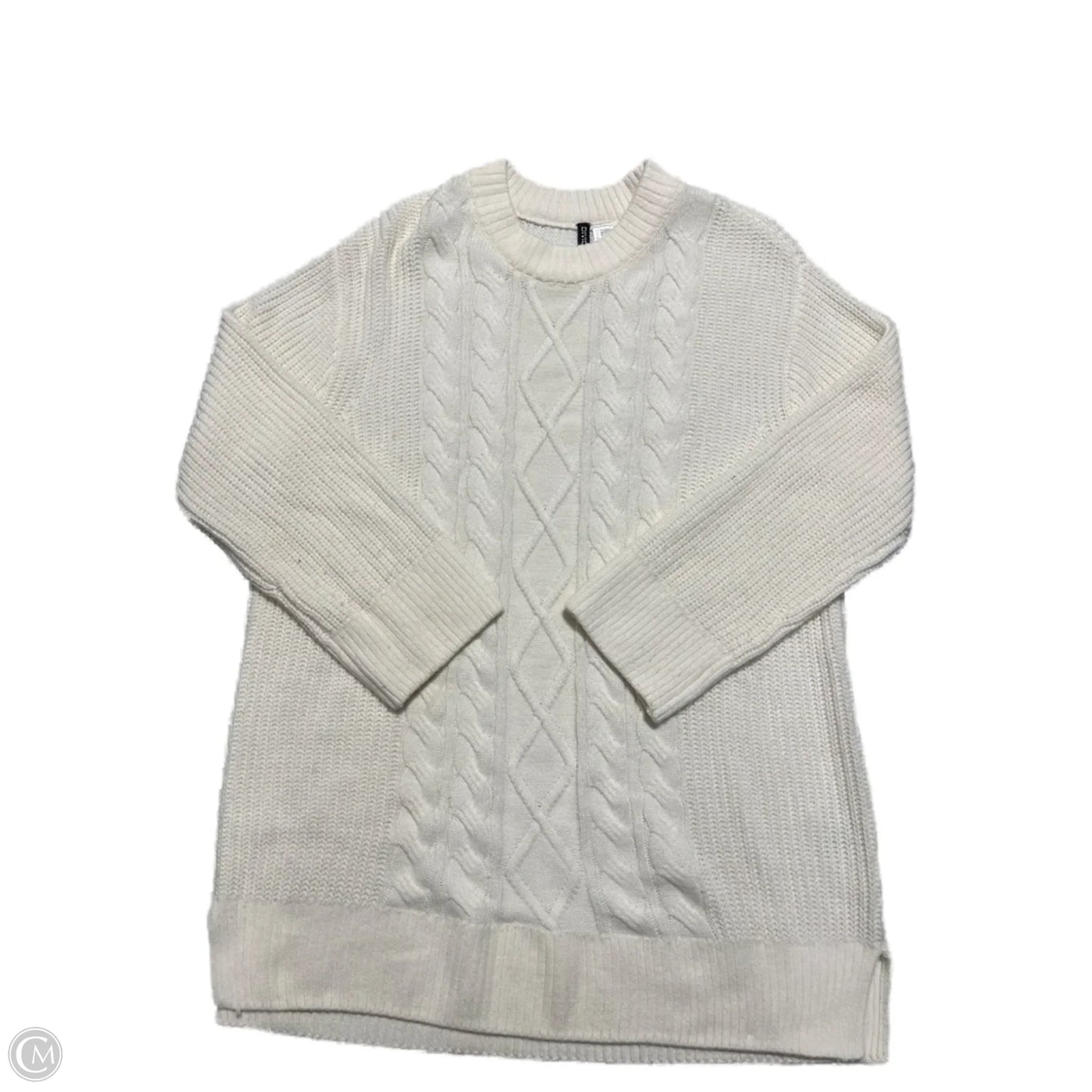 Dress Sweater By Divided In Cream, Size: M