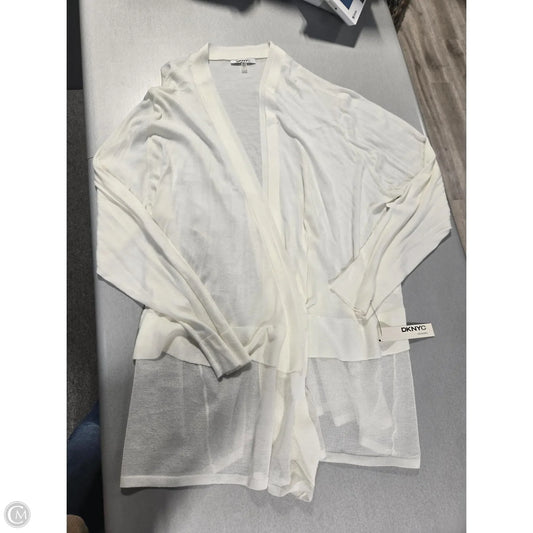 Cardigan By Dkny In Cream, Size: 3x