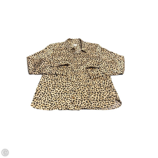 Blouse Long Sleeve By A New Day In Animal Print, Size: M