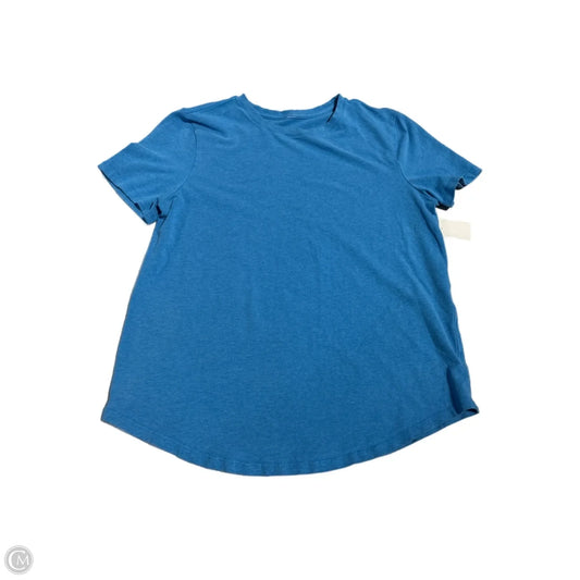 Athletic Top Short Sleeve By Lululemon In Blue, Size: S
