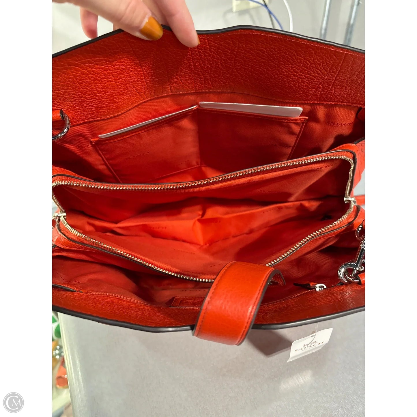 Handbag Designer By Coach, Size: Large