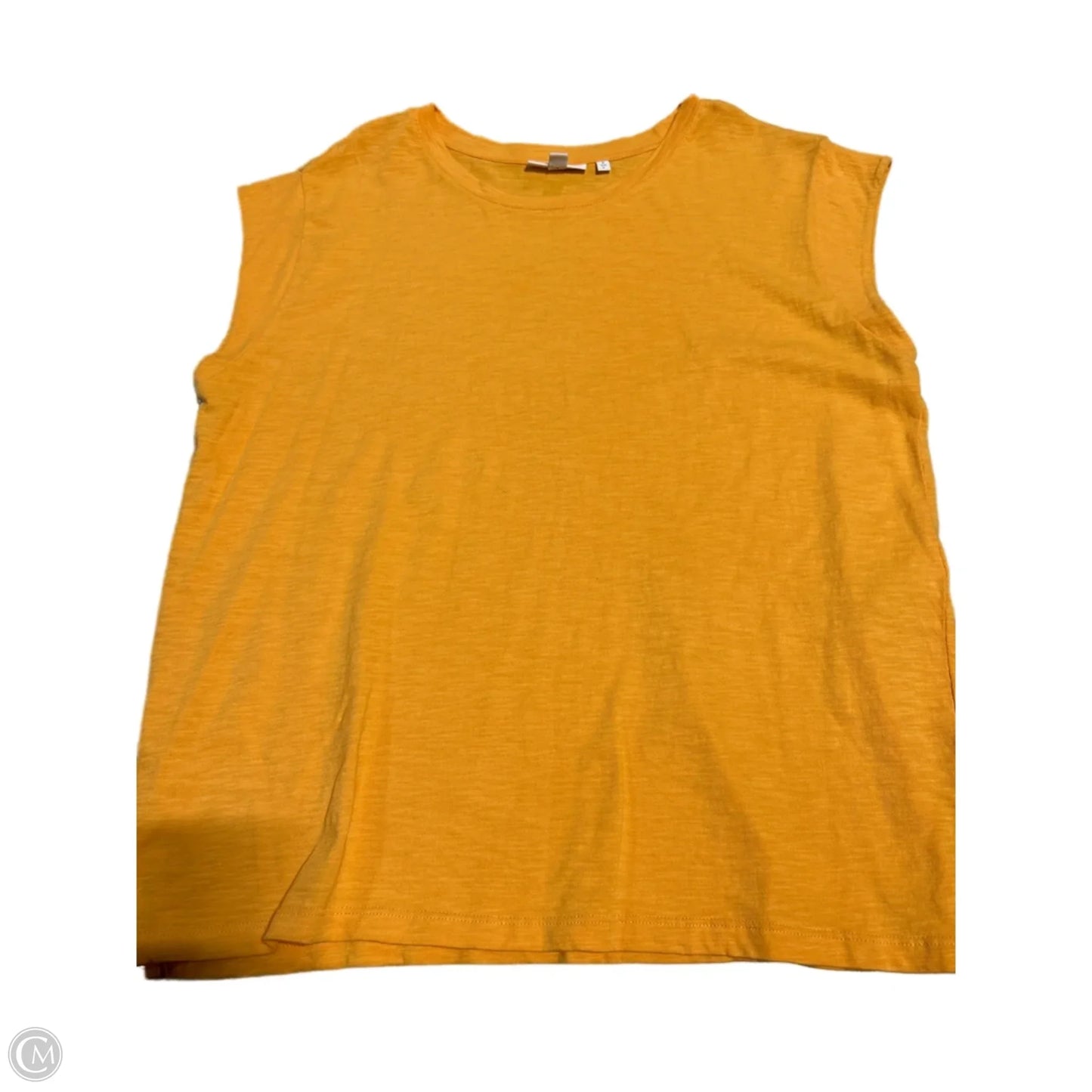 Top Sleeveless By Chicos In Orange, Size: L