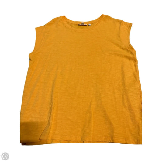 Top Sleeveless By Chicos In Orange, Size: L