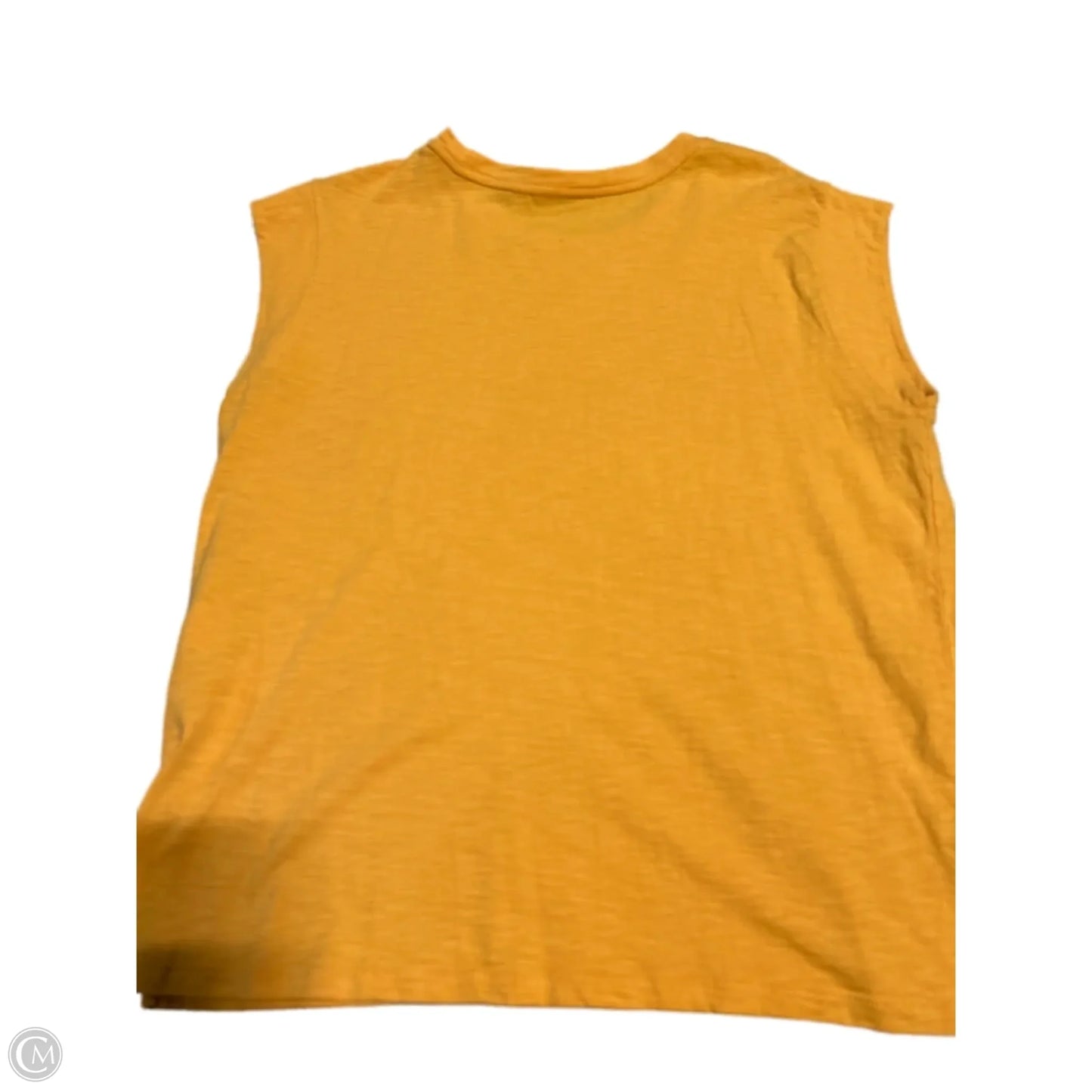 Top Sleeveless By Chicos In Orange, Size: L