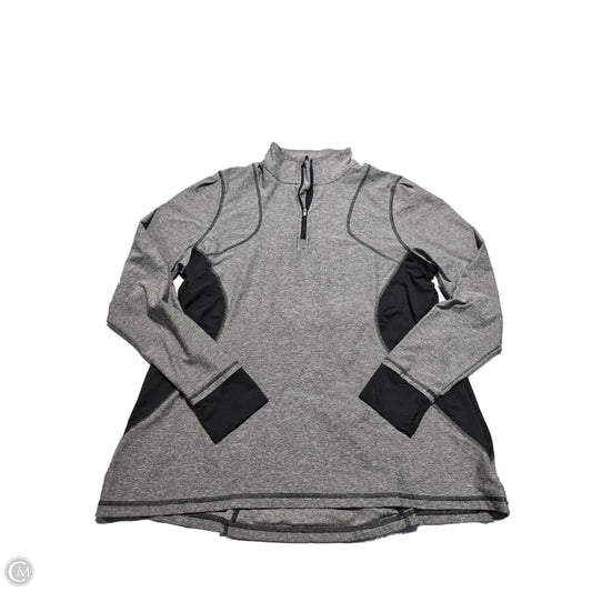 Athletic Top Long Sleeve Collar By C9 By Champion In Grey, Size: Xxl
