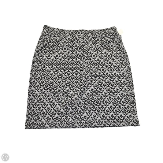 Skirt Mini & Short By Loft In Black & Grey, Size: M