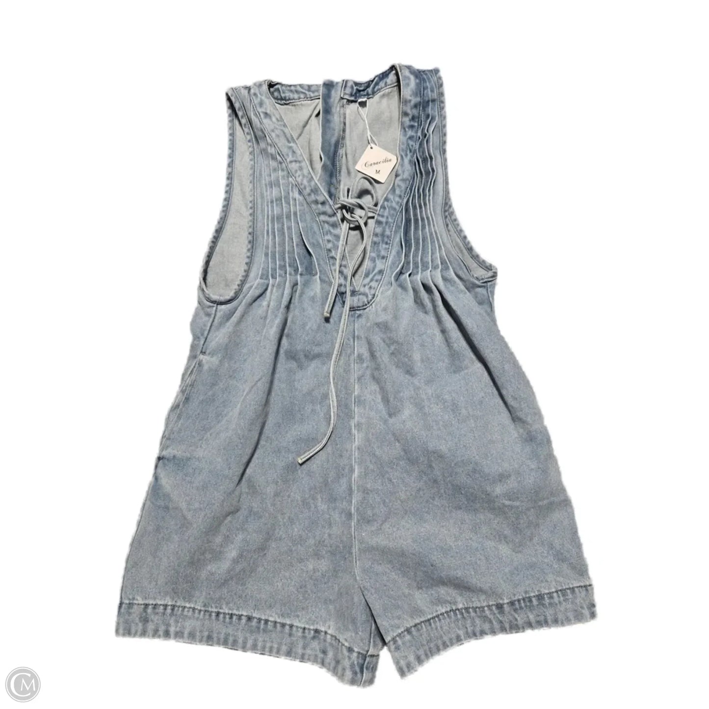 Romper By Cmc In Blue Denim, Size: M