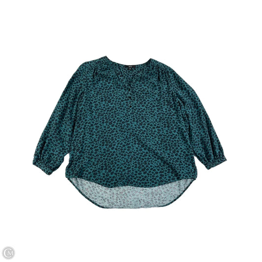 Top Long Sleeve By Ellos In Animal Print, Size: Xl