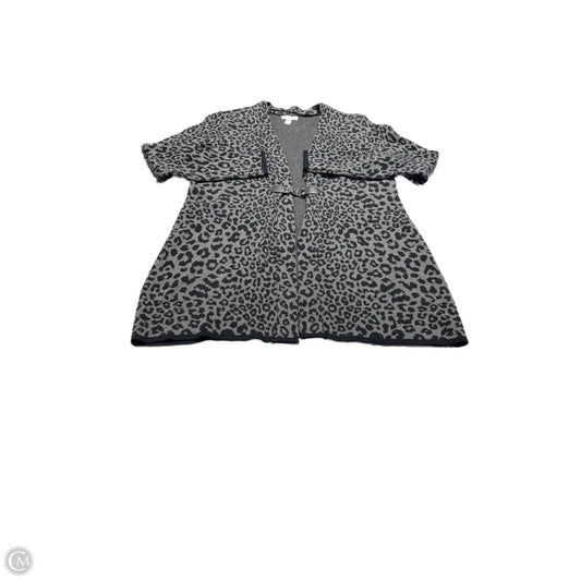 Cardigan By Charter Club In Animal Print, Size: Xl