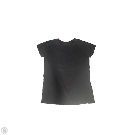 Athletic Top Short Sleeve By Lululemon In Black, Size: Xl