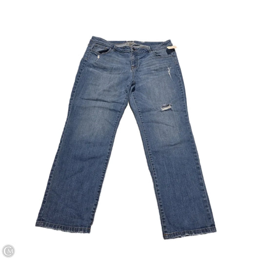 Jeans Boot Cut By Halogen In Blue Denim, Size: 18