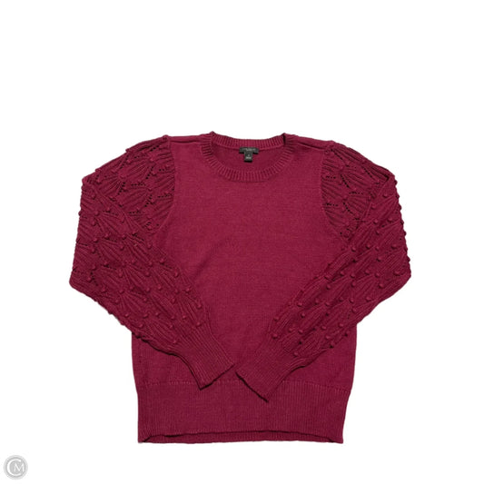 Sweater By Ann Taylor In Maroon, Size: M