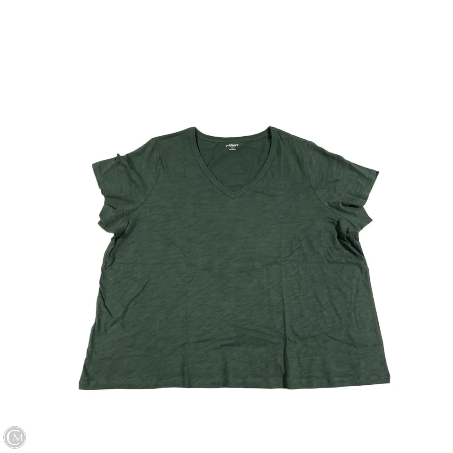 Top Short Sleeve Basic By Old Navy In Green, Size: Xxl