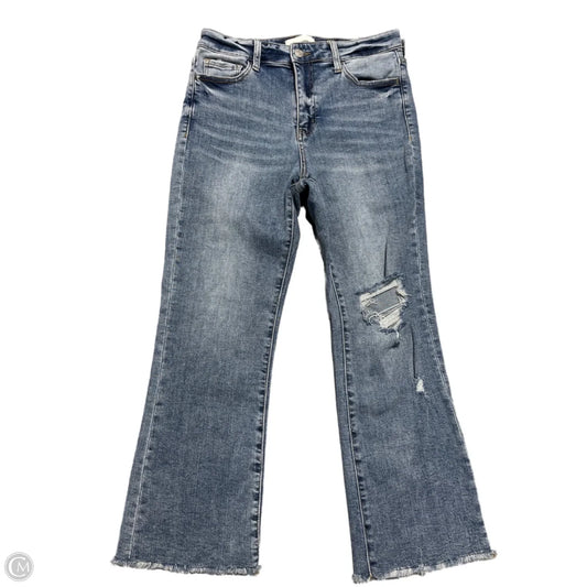 Jeans Cropped By Vervet In Blue Denim, Size: 8