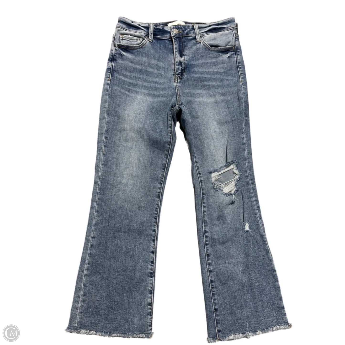 Jeans Cropped By Vervet In Blue Denim, Size: 8