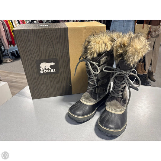 Boots Knee Heels By Sorel In Tan, Size: 8