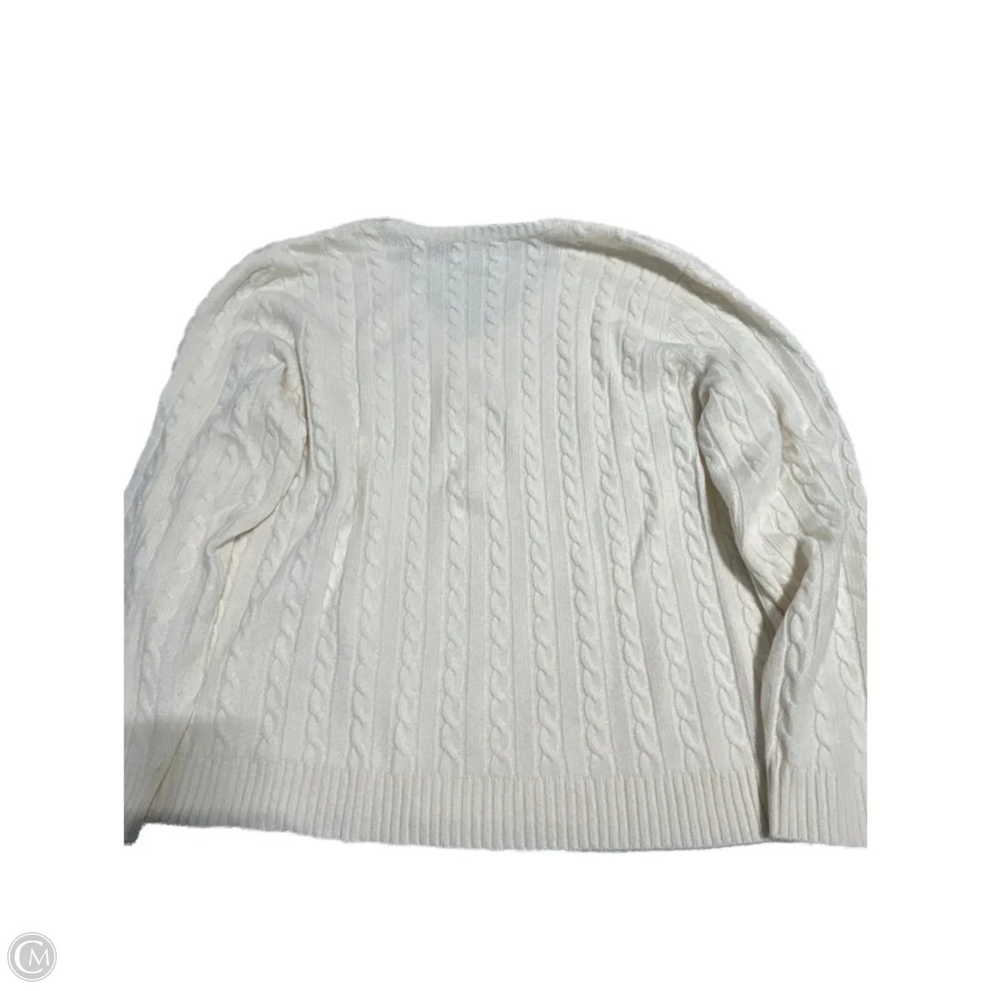Sweater By Lauren By Ralph Lauren In Cream, Size: 3x