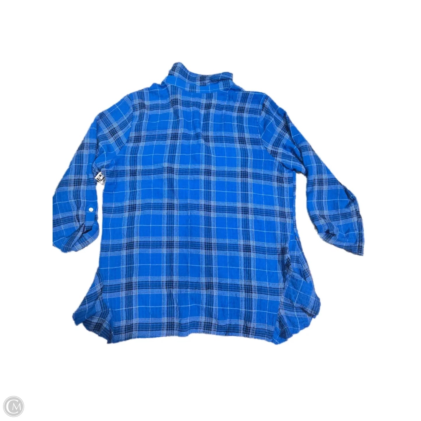 Top Long Sleeve By Ruby Rd In Blue, Size: 1x