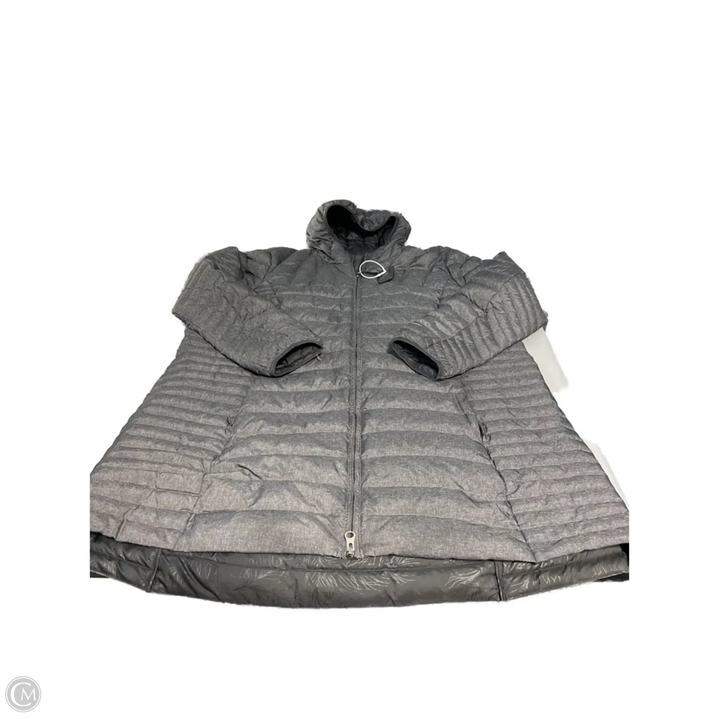 Coat Puffer & Quilted By Eddie Bauer In Grey, Size: 2x