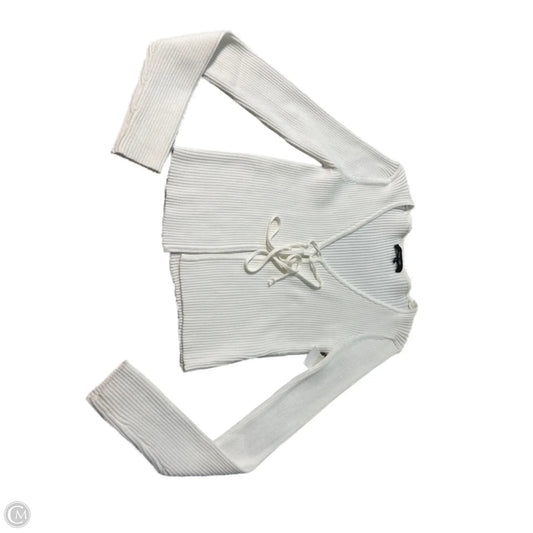 Cardigan By Love Tree In White, Size: M